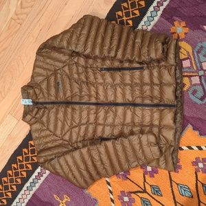Mountain Hardwear Ghost Whisperer zip-up down jacket puffer bronze M